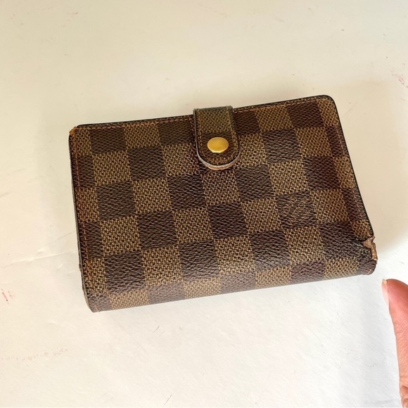Louis Vuitton Brown Damier Porte-Monnaie Viennois Crossbody Wallet Purse - Picture 16 of 16